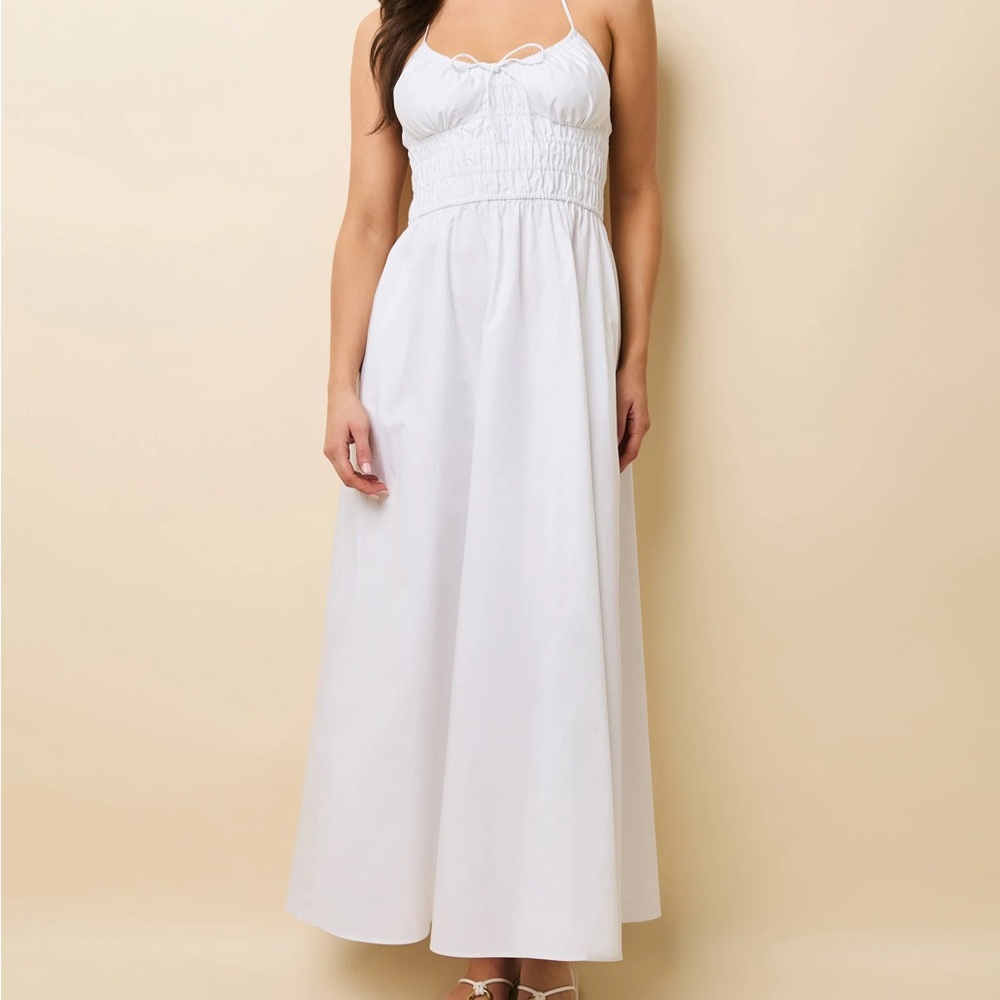 SOLID & STRIPED White Maxi Dress